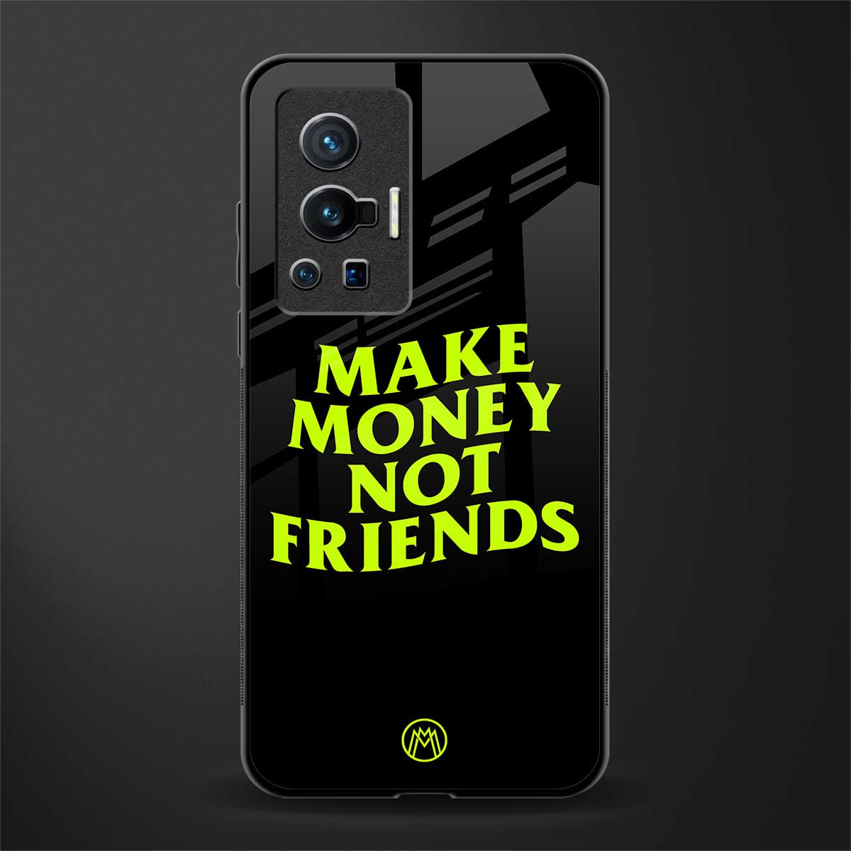 make money not friends glass case for vivo x70 pro image