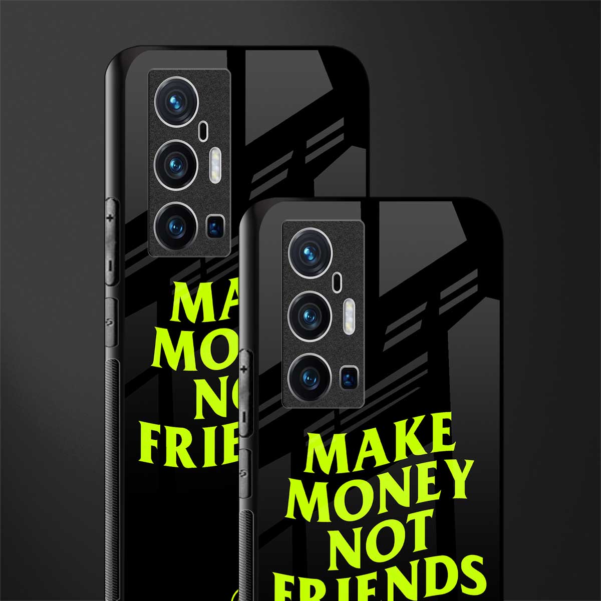 make money not friends glass case for vivo x70 pro plus image-2