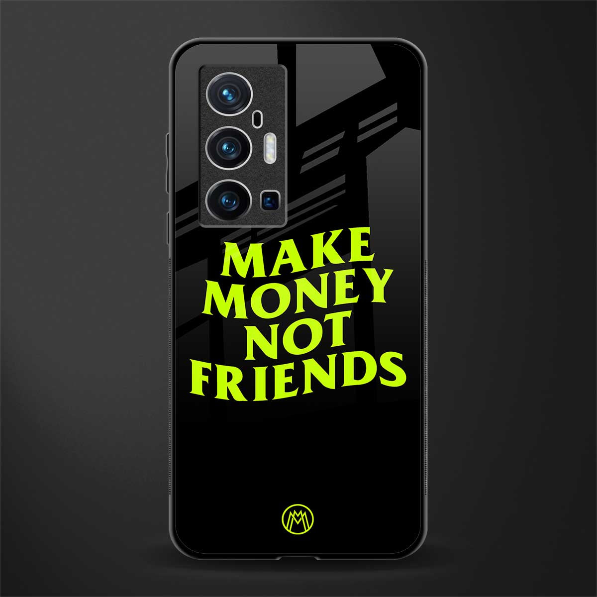 make money not friends glass case for vivo x70 pro plus image