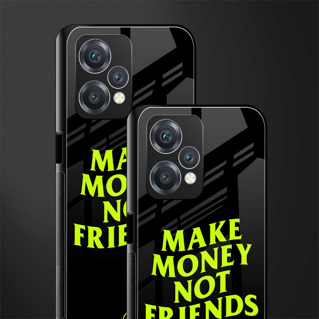 make money not friends back phone cover | glass case for realme 9 pro 5g