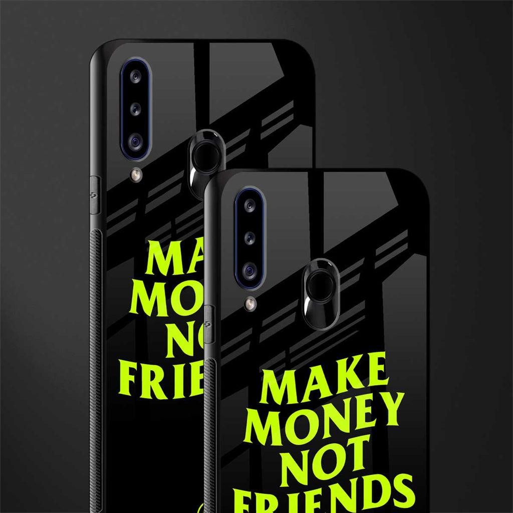 make money not friends glass case for samsung galaxy a20s image-2