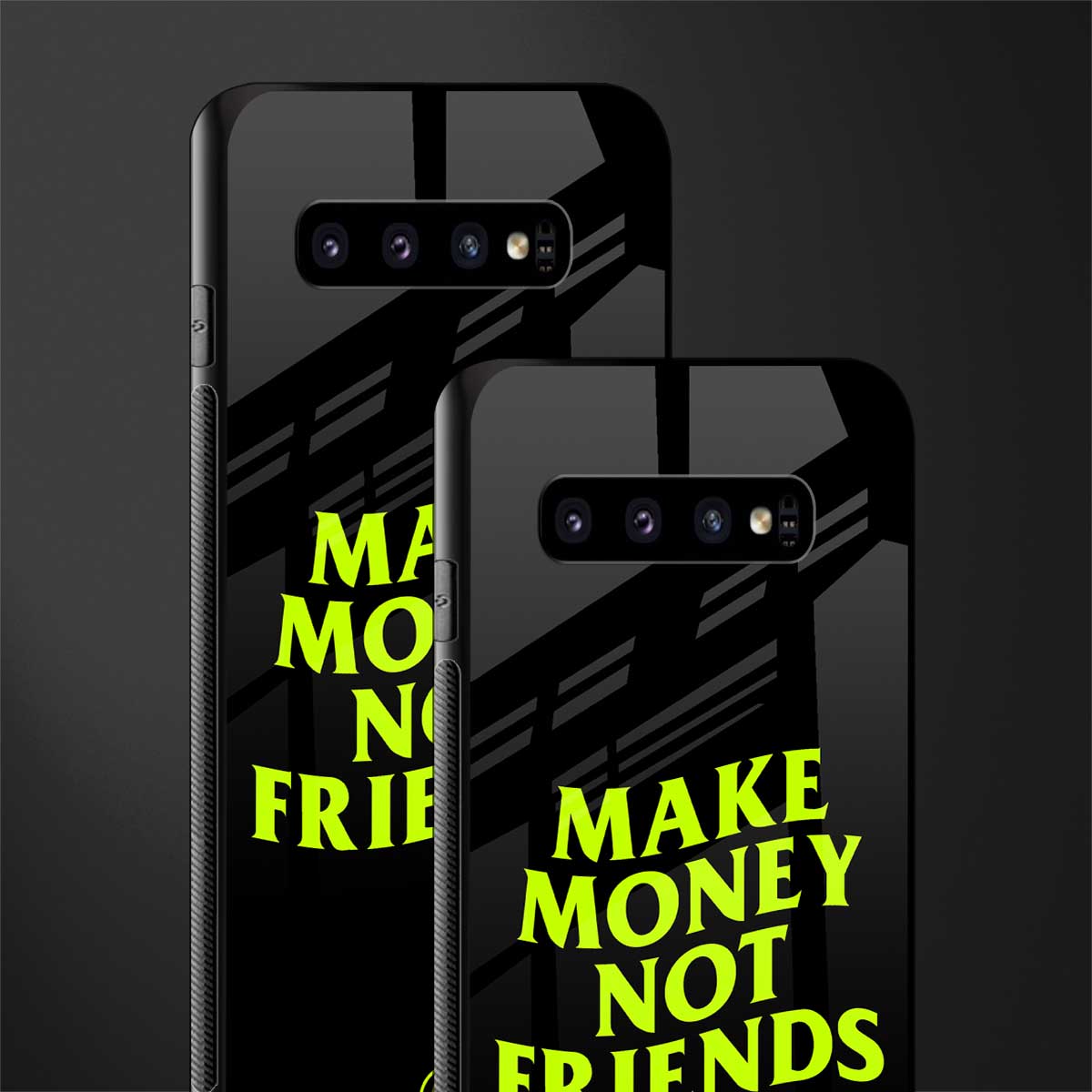 make money not friends glass case for samsung galaxy s10 image-2