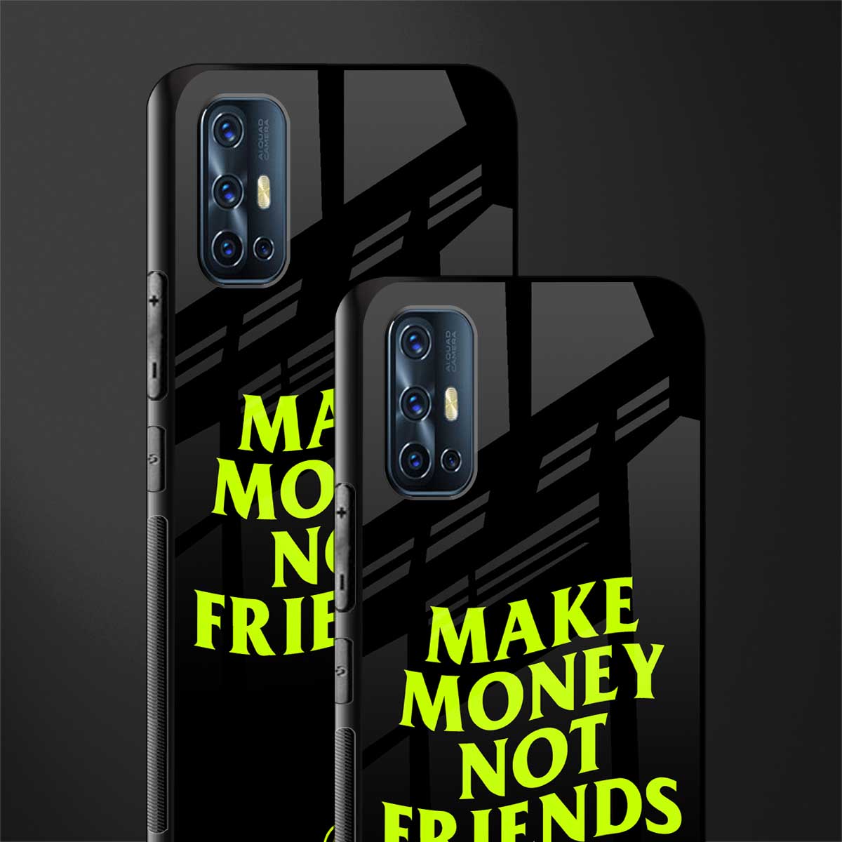 make money not friends glass case for vivo v17 image-2