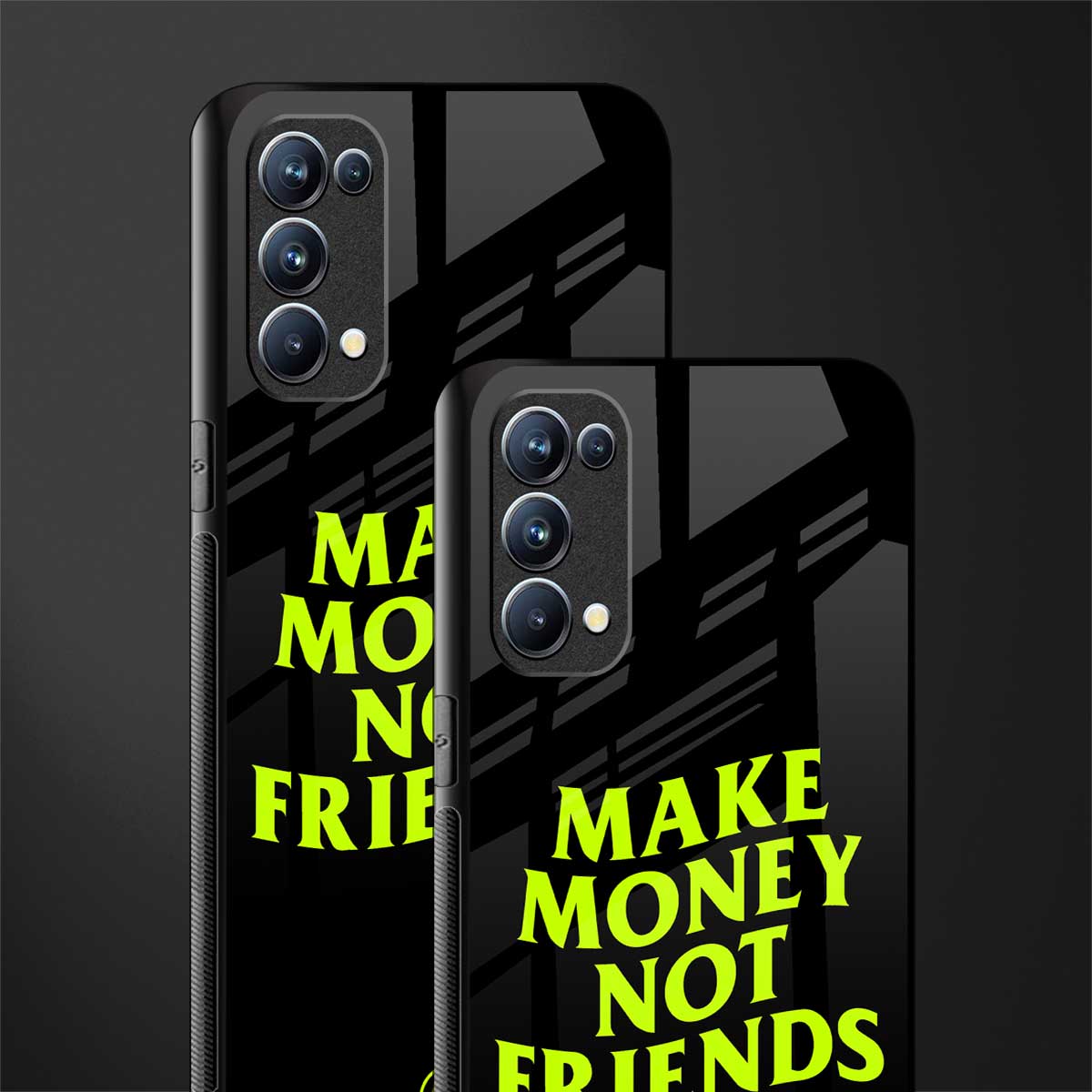 make money not friends glass case for oppo reno 5 pro image-2