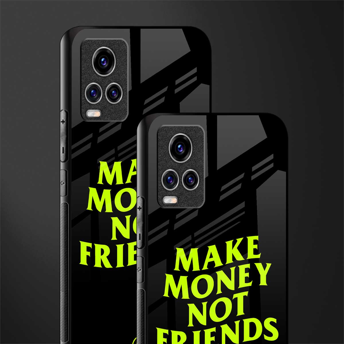 make money not friends glass case for vivo v20 pro image-2