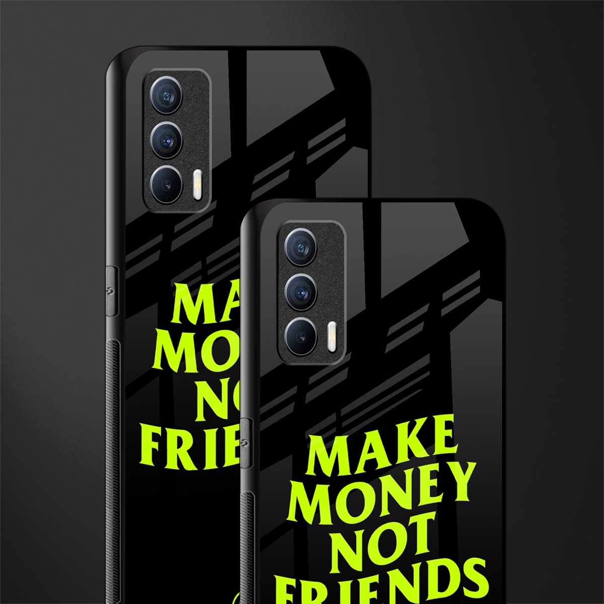 make money not friends glass case for realme x7 image-2