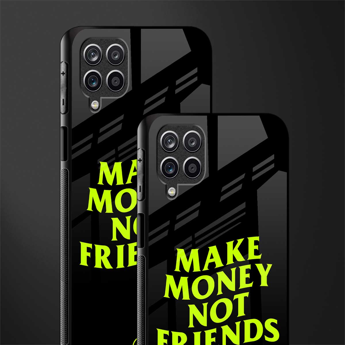make money not friends glass case for samsung galaxy m42 5g image-2