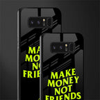 make money not friends glass case for samsung galaxy note 8 image-2