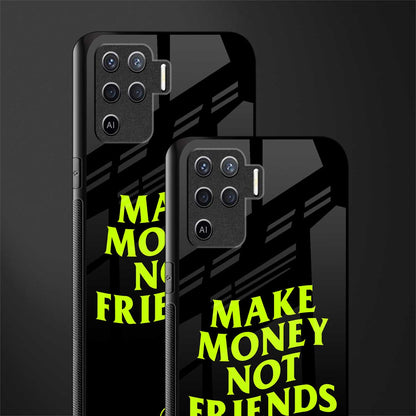 make money not friends glass case for oppo f19 pro image-2