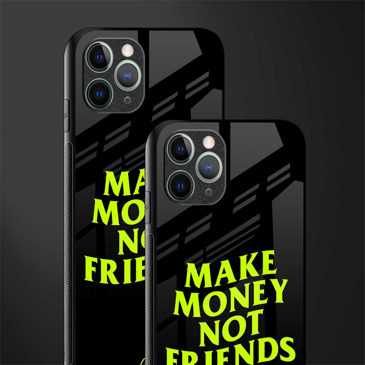 make money not friends glass case for iphone 11 pro image-2