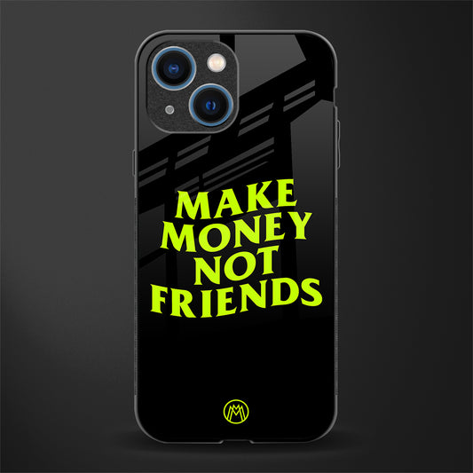 make money not friends glass case for iphone 13 mini image