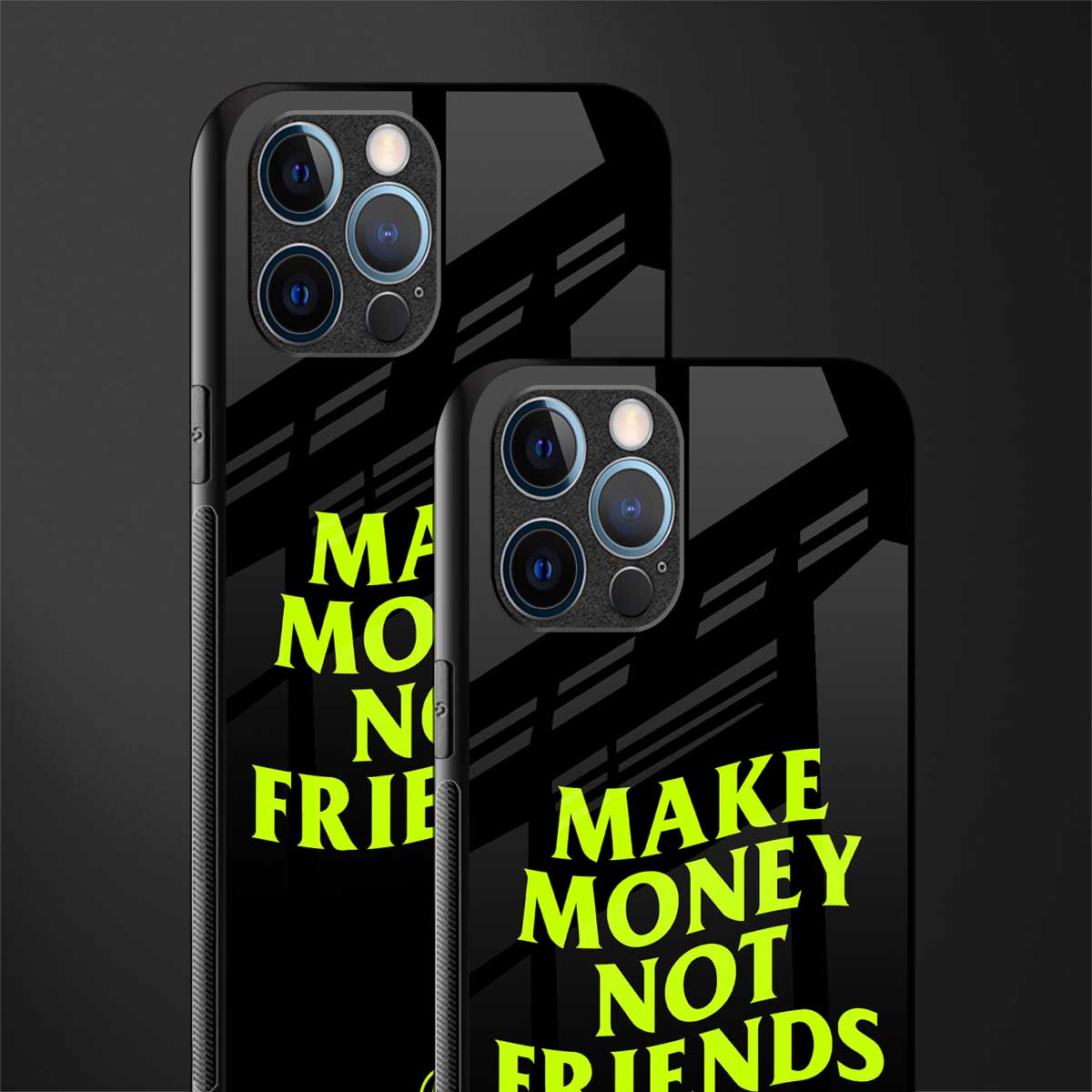 make money not friends glass case for iphone 12 pro max image-2