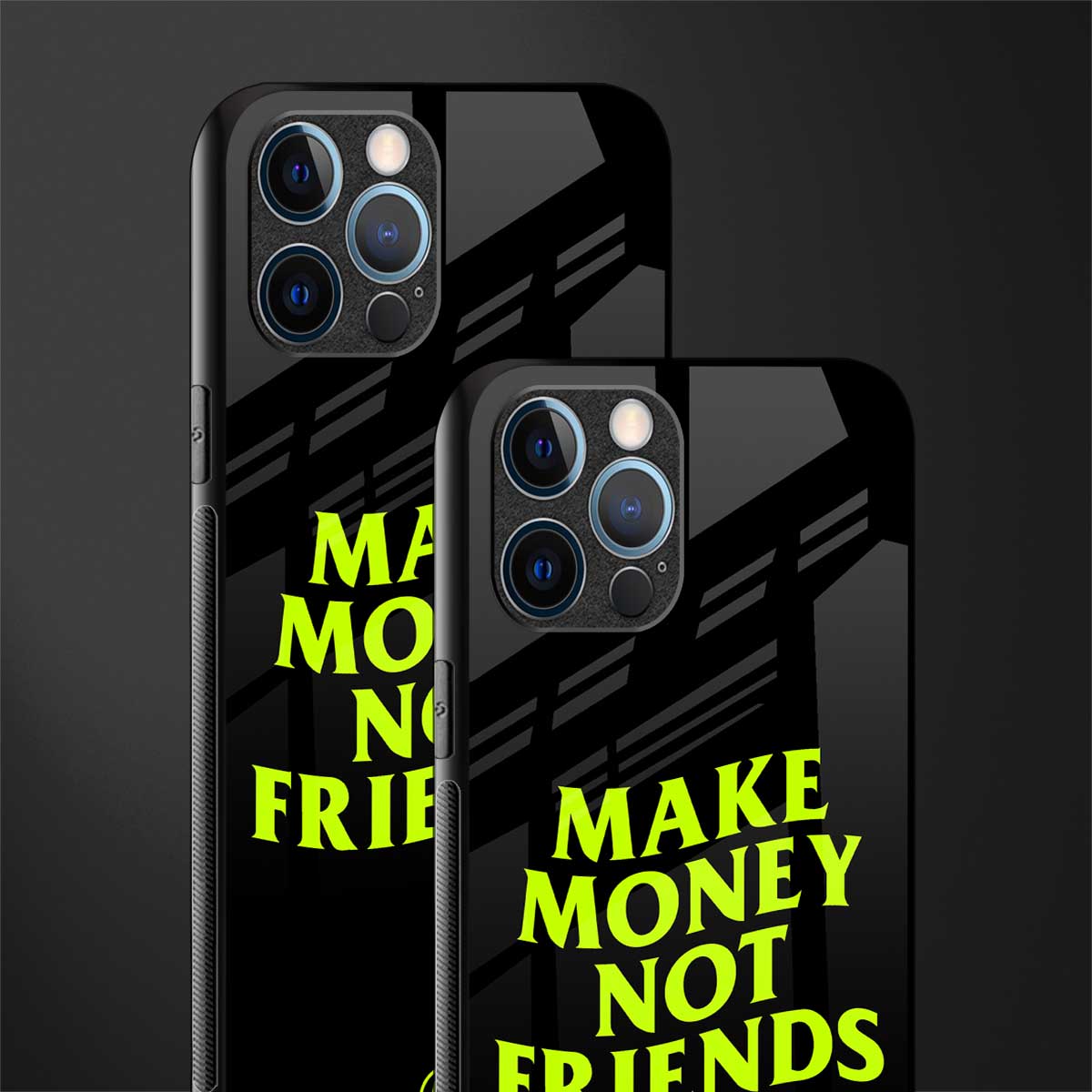 make money not friends glass case for iphone 14 pro max image-2