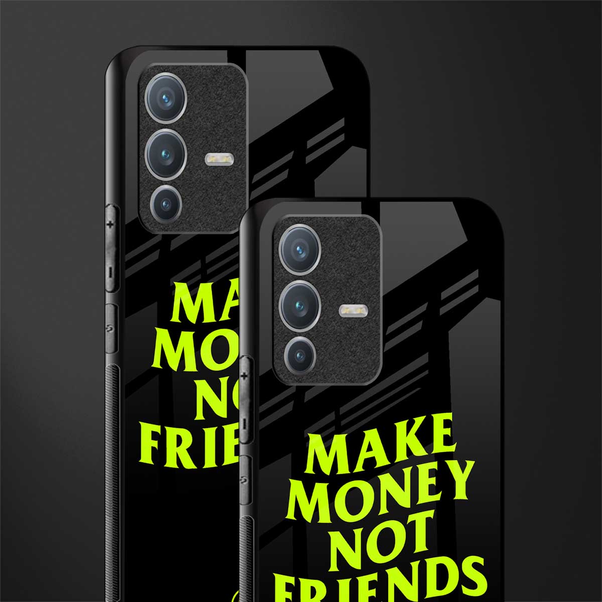 make money not friends glass case for vivo v23 pro 5g image-2