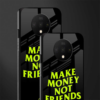 make money not friends glass case for oneplus 7t image-2