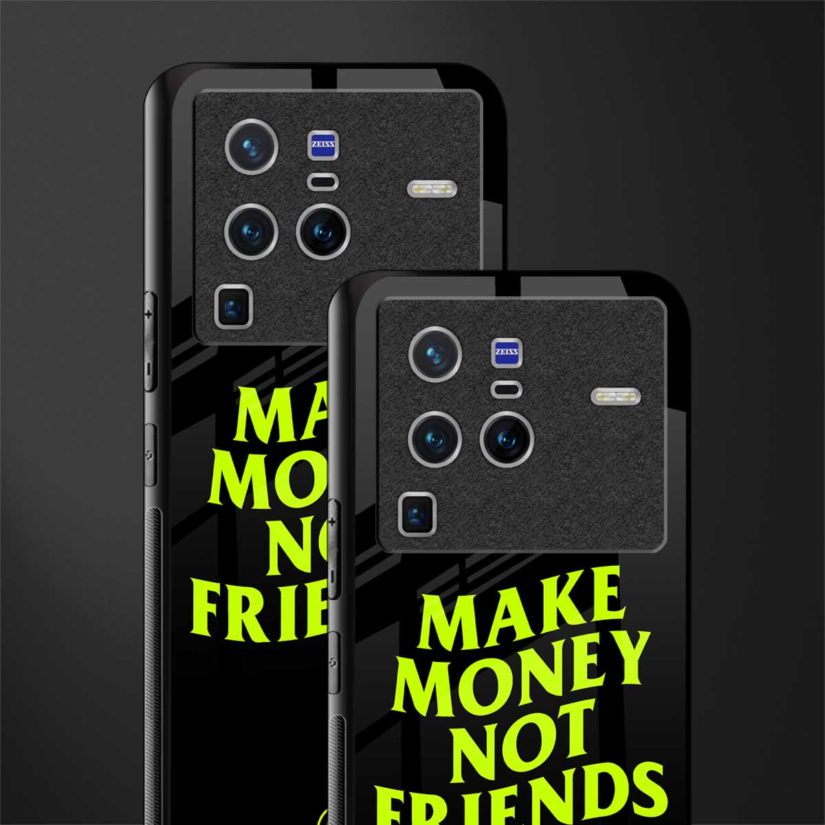 make money not friends glass case for vivo x80 pro 5g image-2