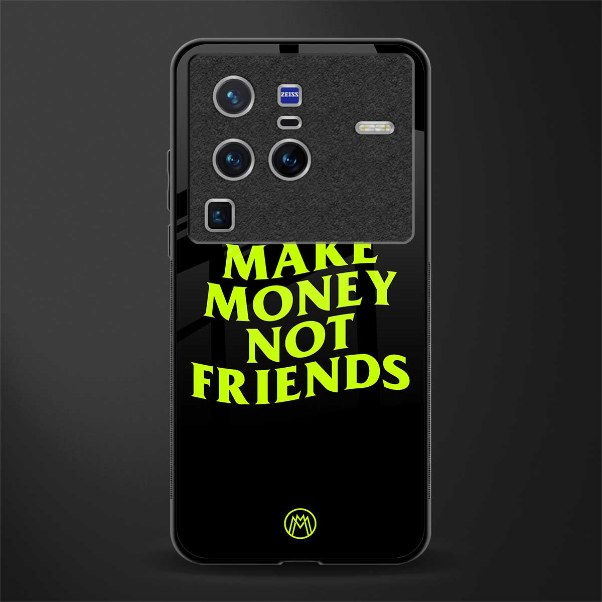 make money not friends glass case for vivo x80 pro 5g image
