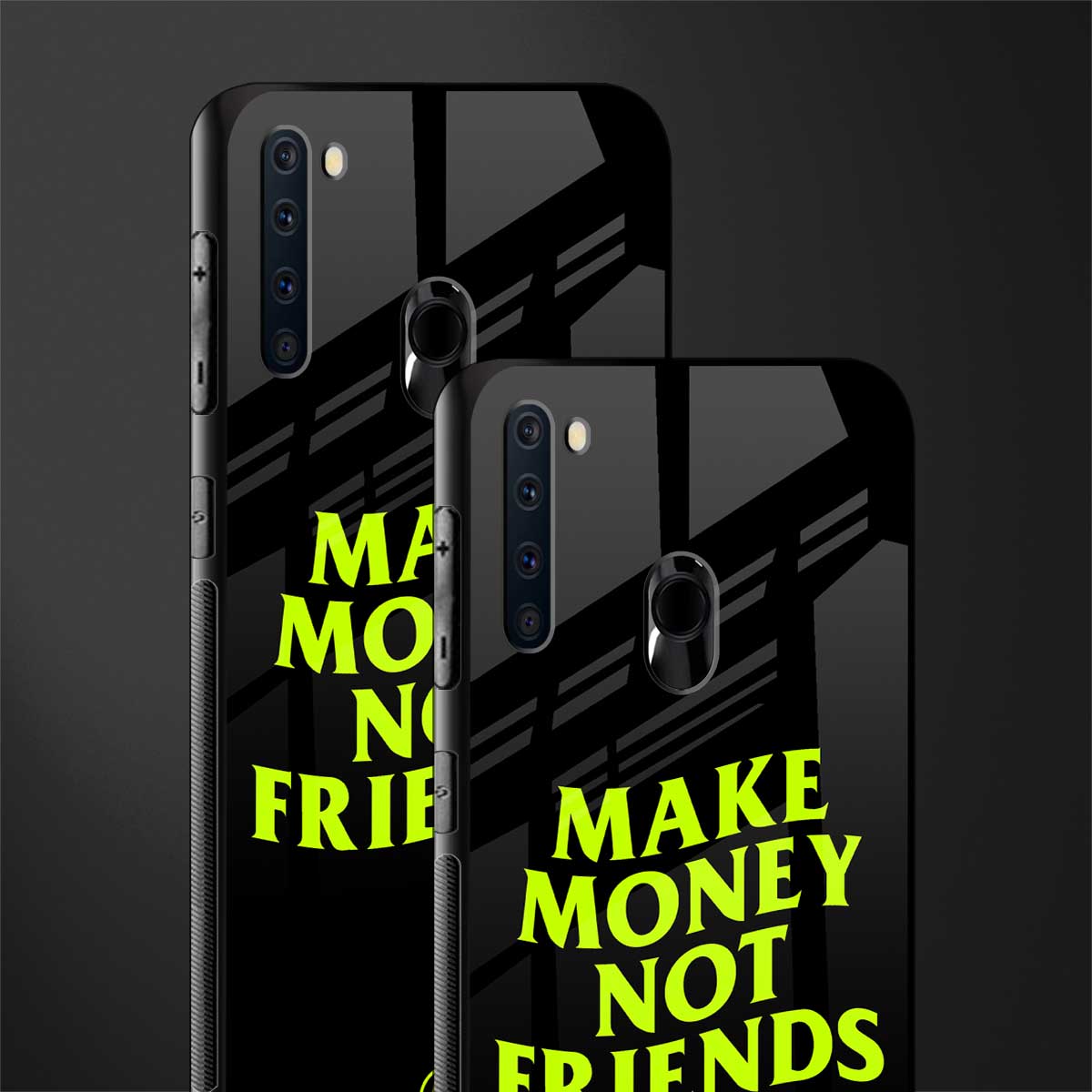 make money not friends glass case for samsung a21 image-2