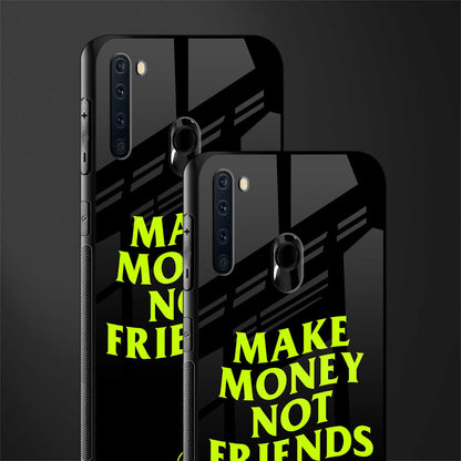 make money not friends glass case for samsung a21 image-2