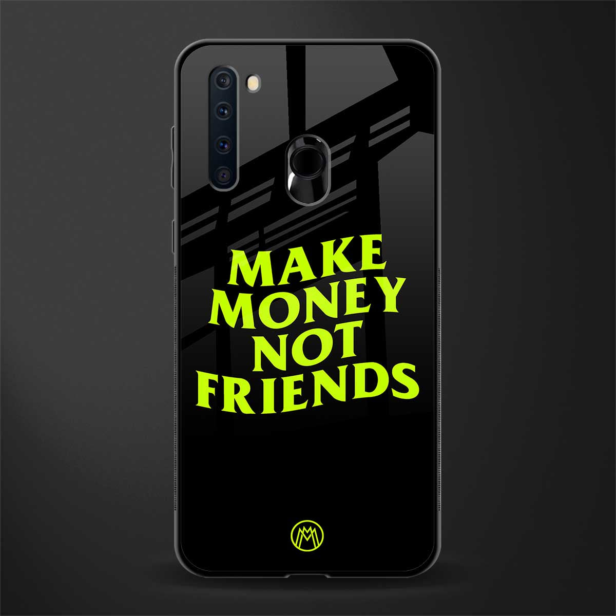 make money not friends glass case for samsung a21 image