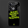 make money not friends back phone cover | glass case for oppo reno 8 pro