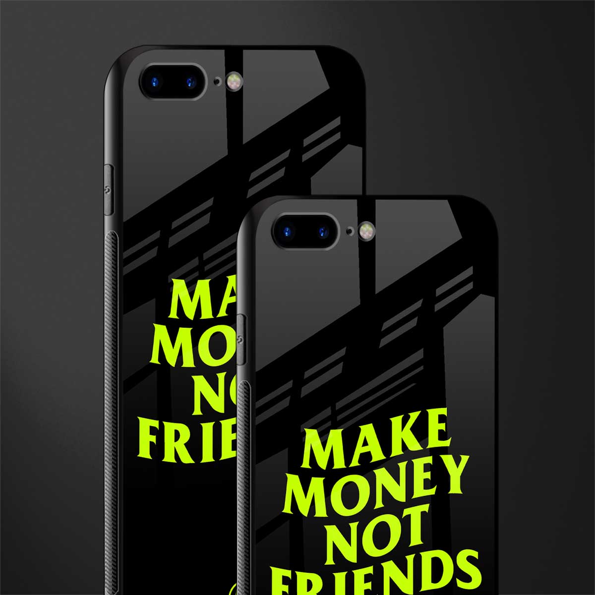 make money not friends glass case for iphone 8 plus image-2