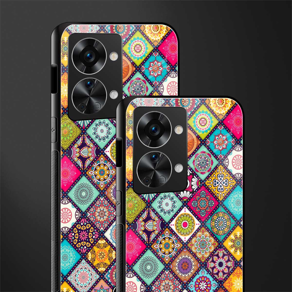 mandala art glass case for phone case | glass case for oneplus nord 2t 5g