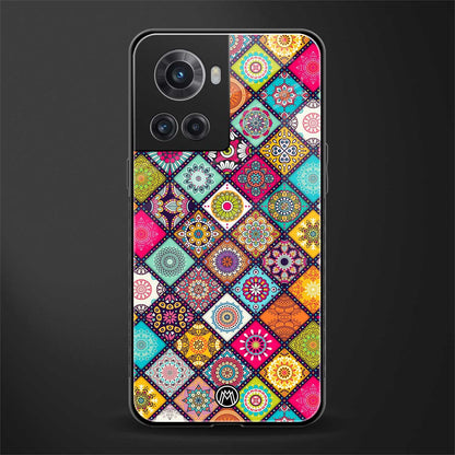 mandala art back phone cover | glass case for oneplus 10r 5g