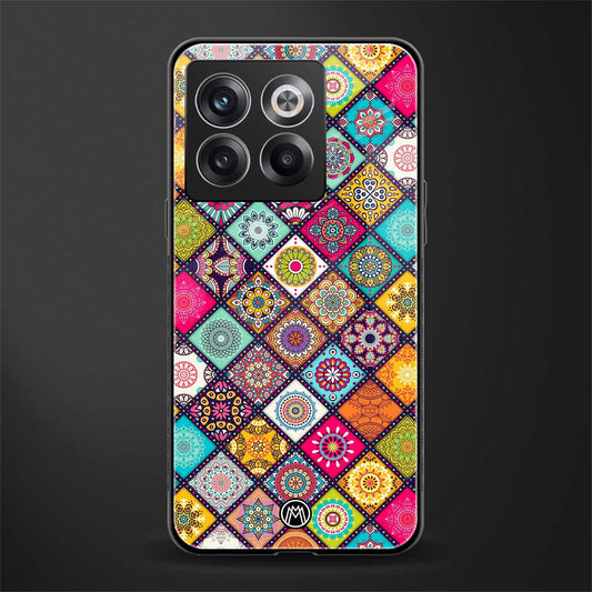 mandala art back phone cover | glass case for oneplus 10t