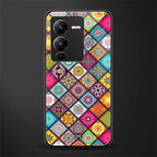 mandala art back phone cover | glass case for vivo v25 pro 5g