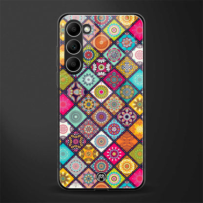 mandala art glass case for phone case | glass case for samsung galaxy s23