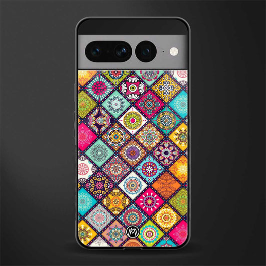 mandala art back phone cover | glass case for google pixel 7 pro