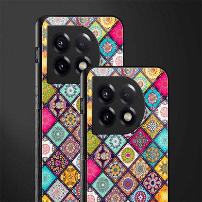mandala art back phone cover | glass case for oneplus 11