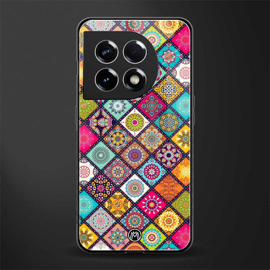 mandala art back phone cover | glass case for oneplus 11
