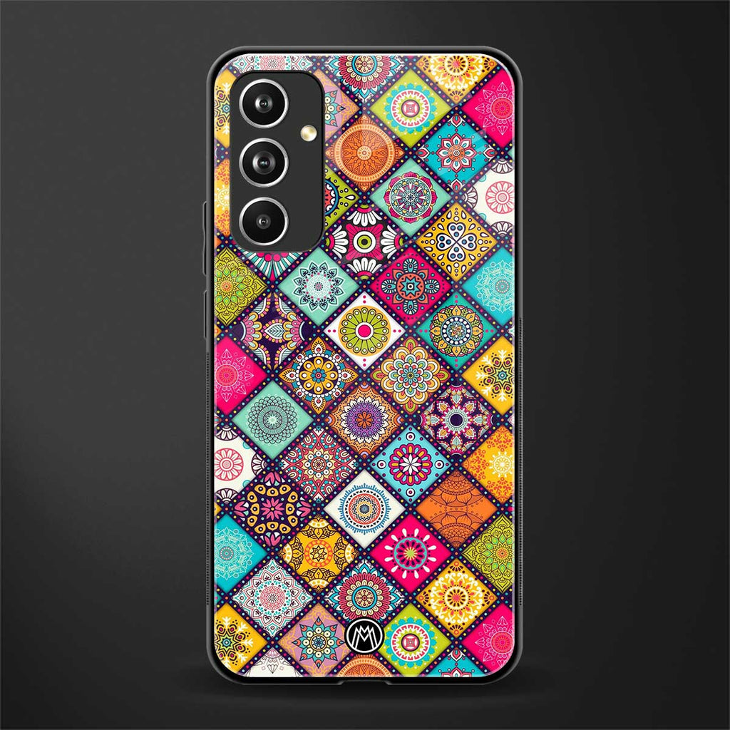 mandala art back phone cover | glass case for samsung galaxy a54 5g