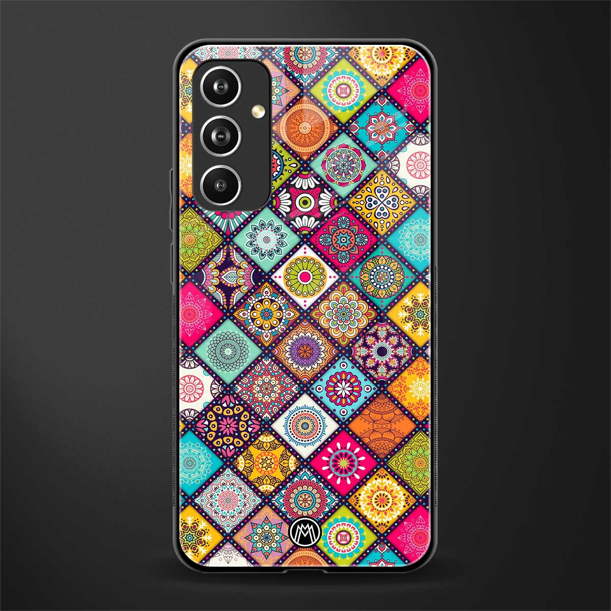 mandala art back phone cover | glass case for samsung galaxy a54 5g