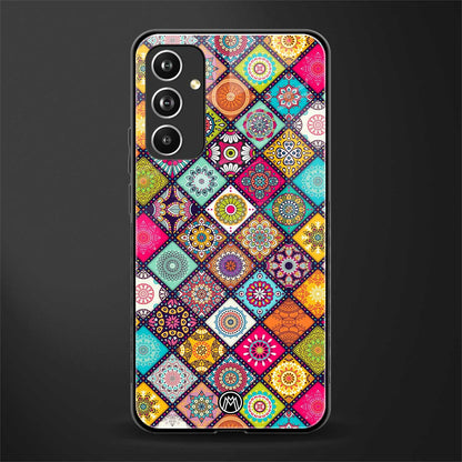 mandala art back phone cover | glass case for samsung galaxy a54 5g