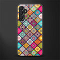 mandala art back phone cover | glass case for samsun galaxy a24 4g