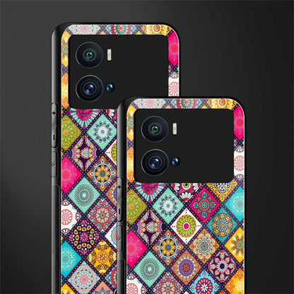 mandala art back phone cover | glass case for iQOO 9 Pro