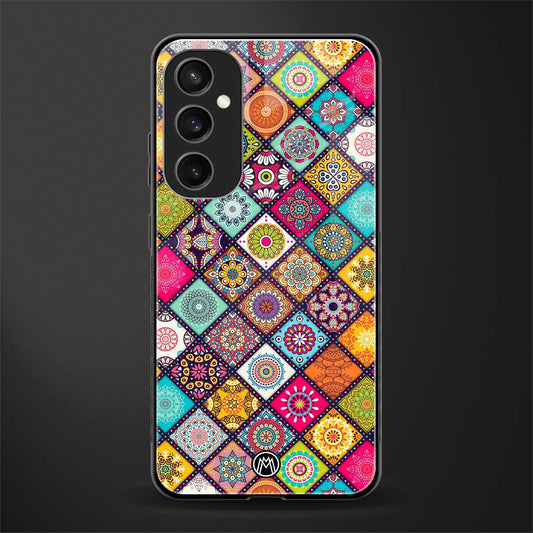 mandala art back phone cover | glass case for samsung galaxy s23 fe 5g