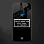 mashallah black edition glass case for poco x2 image