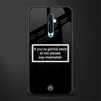 mashallah black edition glass case for oppo reno 2f image