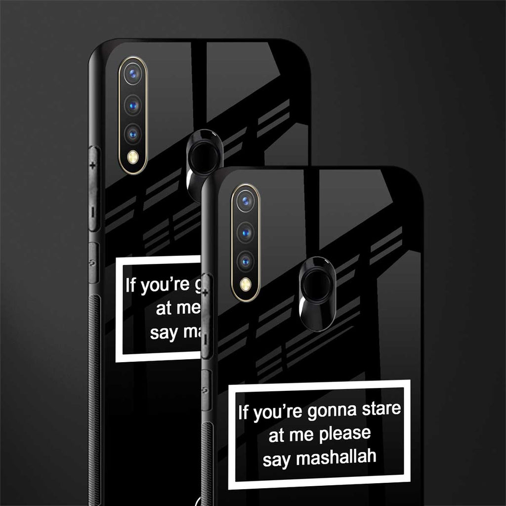 mashallah black edition glass case for vivo u20 image-2
