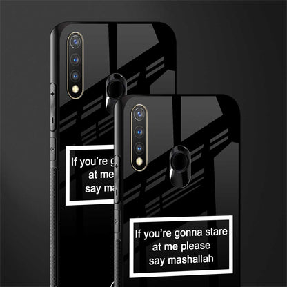 mashallah black edition glass case for vivo y19 image-2