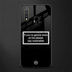 mashallah black edition glass case for vivo u20 image
