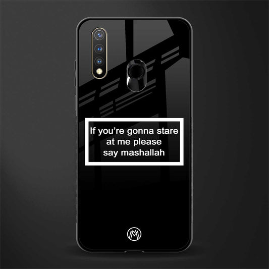 mashallah black edition glass case for vivo y19 image