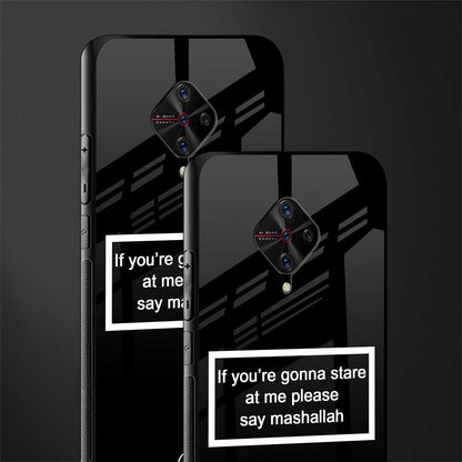 mashallah black edition glass case for vivo s1 pro image-2