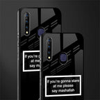 mashallah black edition glass case for vivo z1 pro image-2