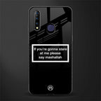 mashallah black edition glass case for vivo z1 pro image