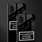 mashallah black edition glass case for samsung galaxy a31 image-2